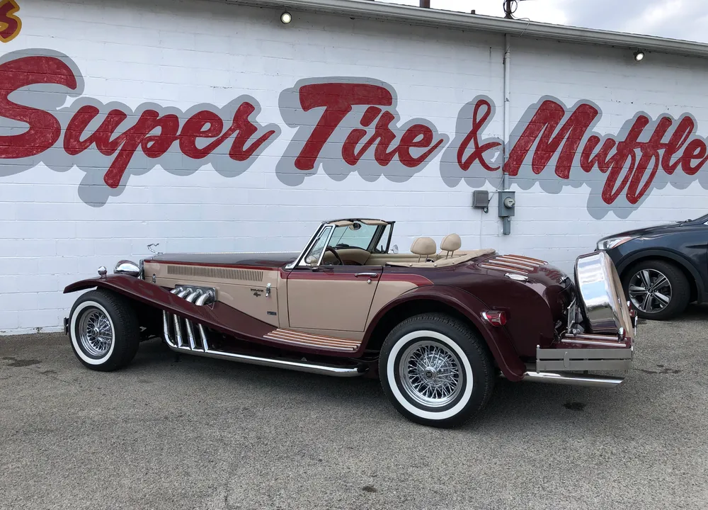 A classic roadster out front on State Route 5